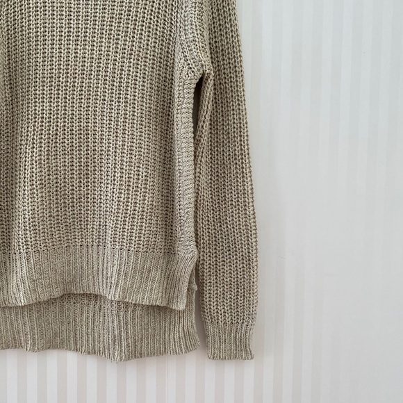 Knit Mock Neck Sweater with Split Hem - Picture 6 of 10